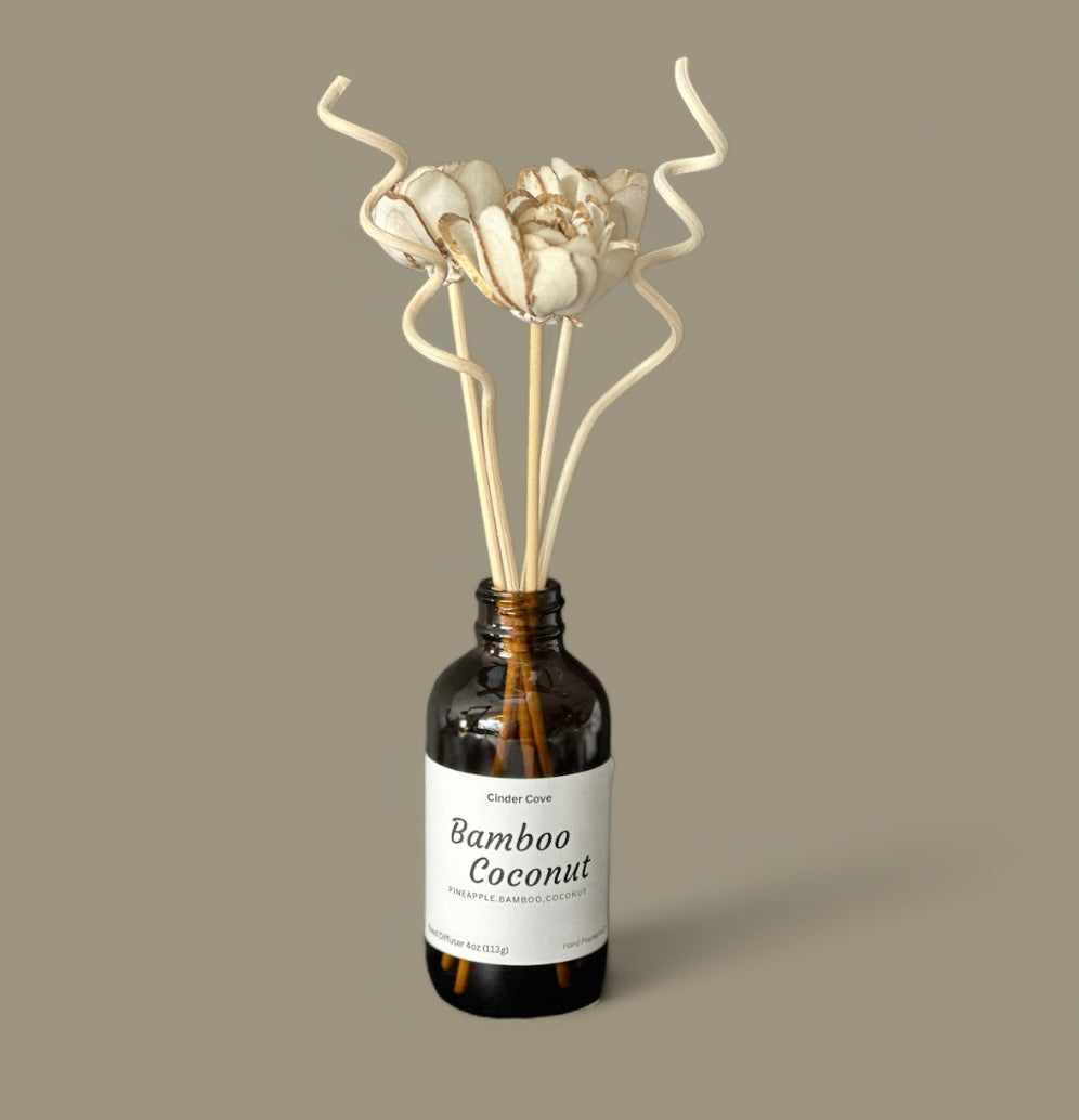 Bamboo Coconut Flower Reed Diffuser