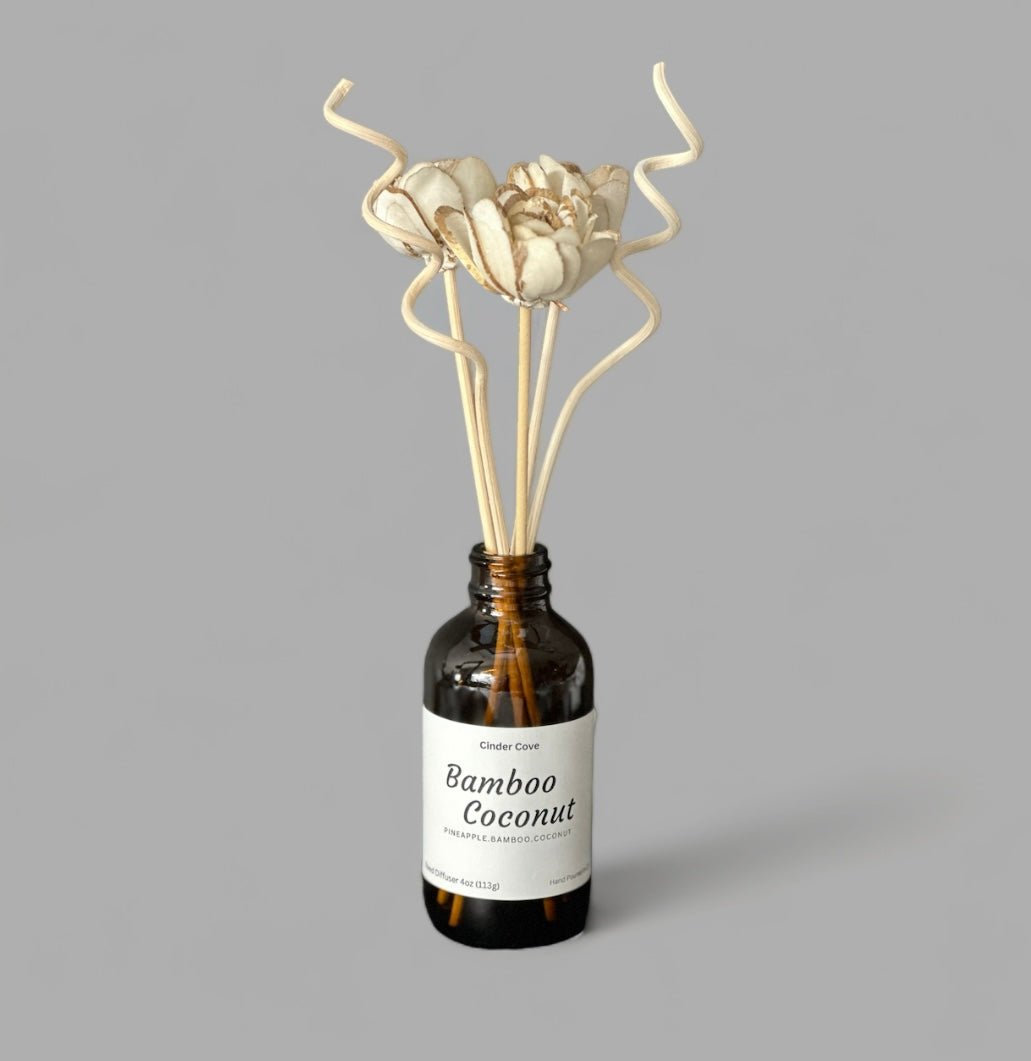 Bamboo Coconut Flower Reed Diffuser