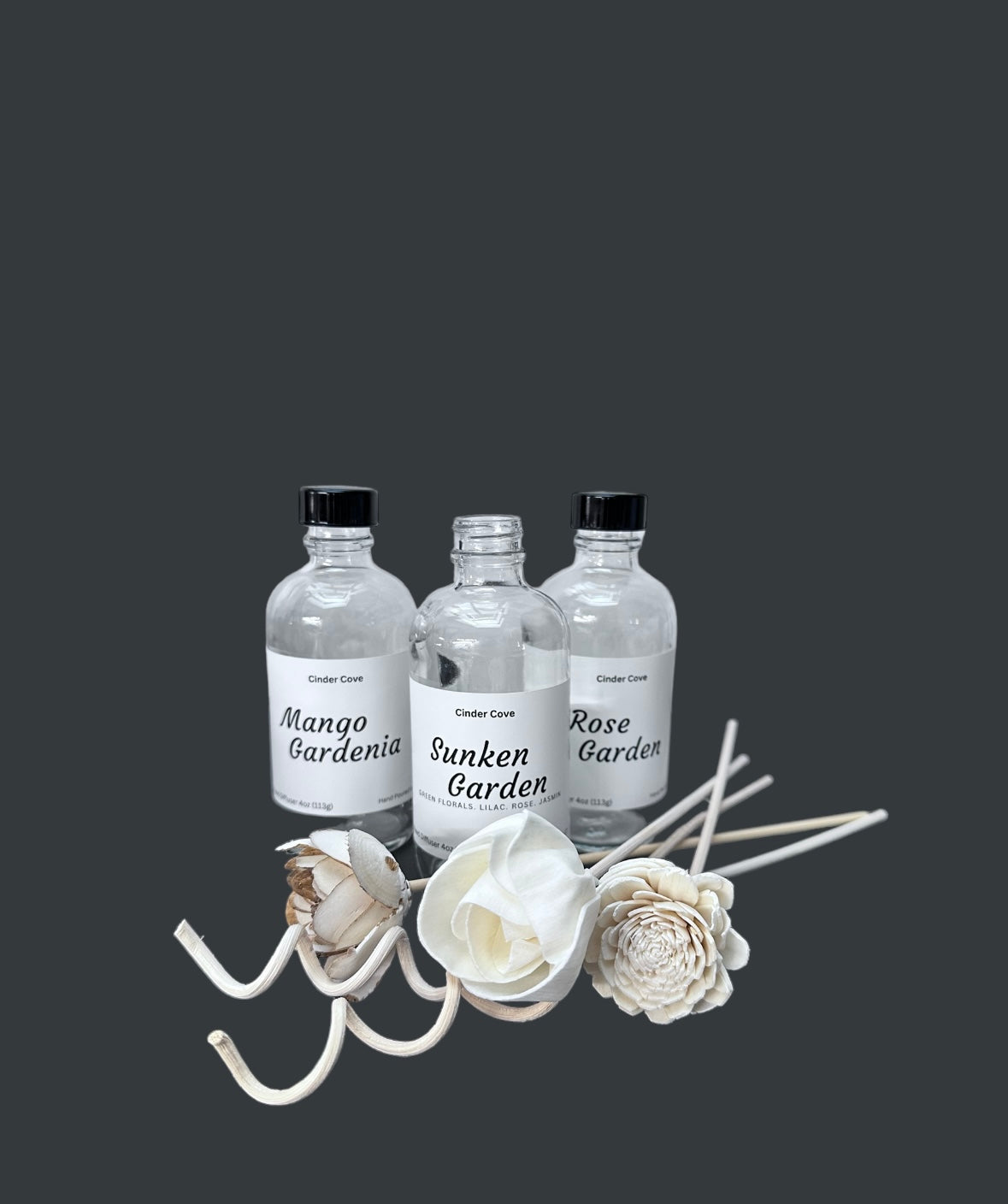 Floral Scented Reed Diffuser With Flowers