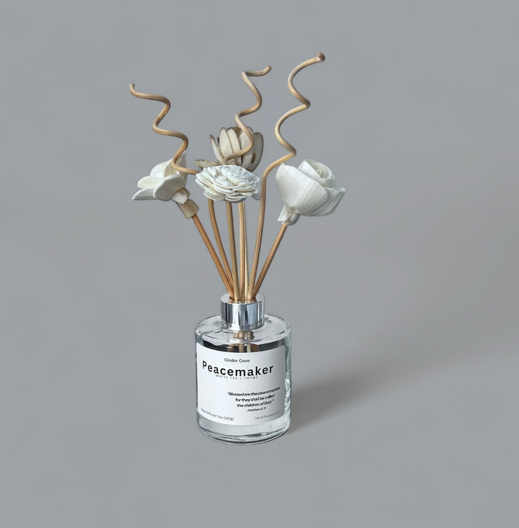 Peacemaker Reed Diffuser With Flowers