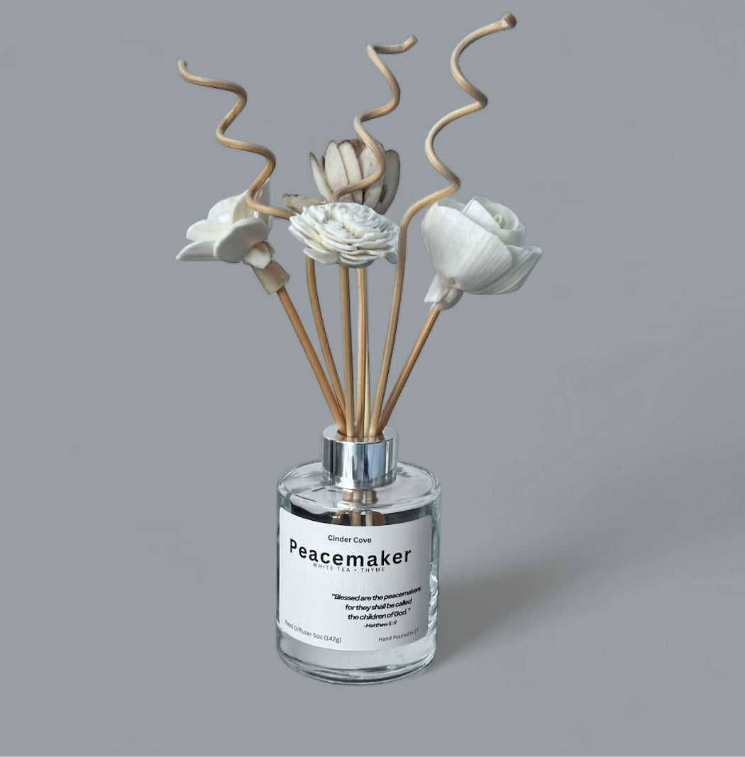 Peacemaker Reed Diffuser With Flowers