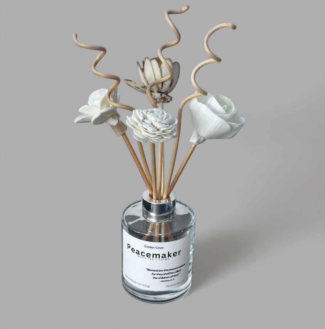 Peacemaker Reed Diffuser With Flowers