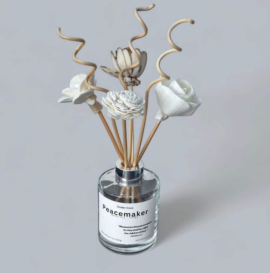 Peacemaker Reed Diffuser With Flowers